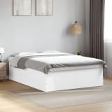 Cumpara ieftin Cadru de pat, alb, 160x200 cm, lemn prelucrat