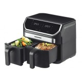 Cumpara ieftin Friteuza dubla cu aer cald Heinner Double Master, 8.5L, 1700W, doua cosuri detasabile antiaderente