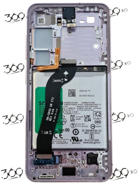 Display Samsung SM-S911 S23 (5G) LAVENDER SWAP