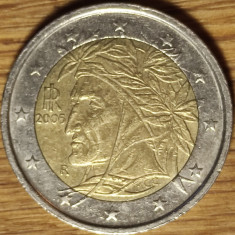 Italia -moneda de colectie superba bimetal- 2 euro 2005 - Prima harta a Europei