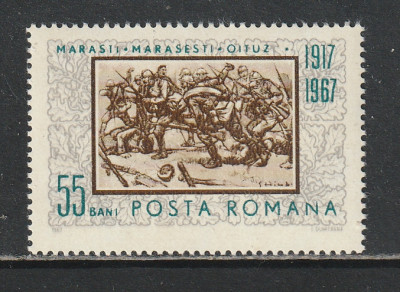 Romania 1967 - #652 50 de Ani Batalia de la Marasti, Marasesti, Oituz 1v MNH foto