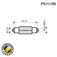 Bec 6V 18W (dimensiuni: 41x15 mm) Flosser