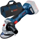 Bosch GWS 180-LI + 1619BZ0100 - Polizor unghiular 125 mm + Geanta textila