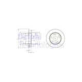 Set disc frana Delphi BG4118C Spate