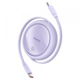 Cablu Date si Incarcare USB-C - USB-C Baseus Free2Draw Mini, 100W, 1m, Mov P10364500511-00