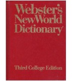 - Webster&#039;s New World Dictionary of american english - 3rd college