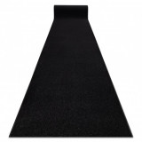 Traversa KARMEL simplu, o singură culoare negru, 160 cm
