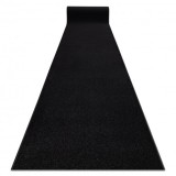 Traversa KARMEL simplu, o singură culoare negru, 160 cm