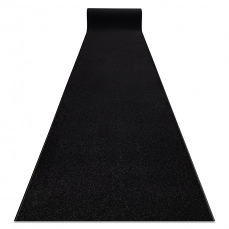 Traversa KARMEL simplu, o singură culoare negru, 100 cm