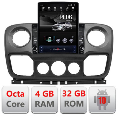 Navigatie dedicata Opel Movano, Renault Master 2010-2021 Android radio gps internet Lenovo Octa Core 4+64GB 9.7&amp;quot; tip Tesla LTE CarStore Technology foto