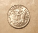 ECUADOR 50 CENTAVOS 1975 UNC, America Centrala si de Sud