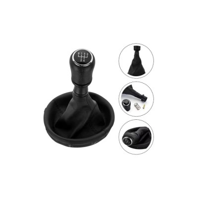 Manson schimbator si maner compatibil Volkswagen Transporter T5 T6 MK5 MK6 2003-2011 cu 2 adaptoare pentru 5 si 6 viteze foto