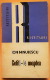 Ion Minulescu, Cetiți-le noaptea, 1973