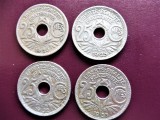 FRANTA LOT 4 MONEDE - 25 CENTIMES - 1920 / 1925 / 1932 / 1933 (299)