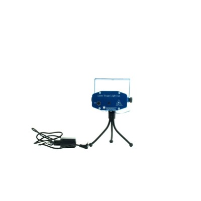 Proiector 3D Laser LED cu Jocuri de Lumini, 2 Culori si Senzor de Sunet, Iluminare pe Ritmul Muzicii Dualex foto