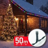Decor Luminos Craciun - Sir Lumini LED - 50 m - Multicolor - 1000 LED - 220-240V - 9W - Cablu Verde Best CarHome