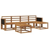 vidaXL Set de canapele de exterior 6 pcs natural Lemn Solid de Acacia 3385140
