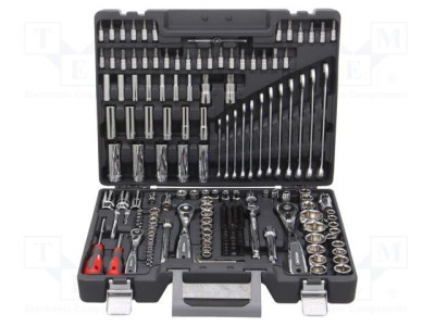 Set chei 6-puncte tubulară combinată PROLINE oţel crom-vanadium foto