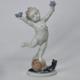 Bibelou portelan german Metzler &amp; Ortloff vintage - Anotimpul primavara