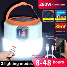 LED charging lamp emergency lighting household mobile super bright bulb - 508 white (2 batteries + remote control) foto