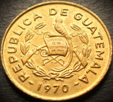 Cumpara ieftin Moneda exotica 1 CENTAVO - GUATEMALA, anul 1970 * cod 4859 = UNC + LUCIU BATERE, America Centrala si de Sud