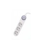 Prelungitor 3 prize 5m alb cu intrerupator cablu 3xG1.5mmp Well