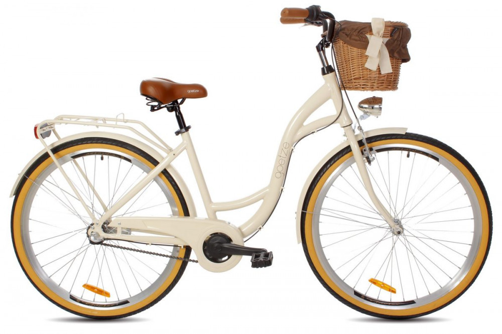 Bicicleta Dama Aluminiu Goetze® Style 3 viteze Roata 28", 160-185 cm  inaltime, Maro Cafeniu | Okazii.ro