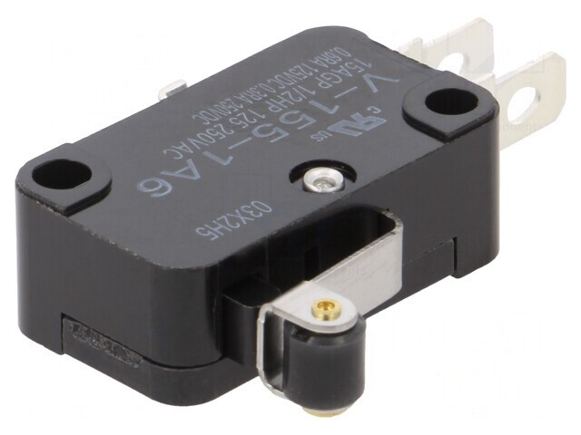 Micro&icirc;ntrerupător cu Manetă și Rulou 15A 250V