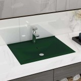 Gossi chiuveta baie lux, orificiu robinet verde mat 60x46 cm ceramica