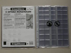 OPTIMA EURO PVC file rezerva pentru monede - 5 buc. in packet foto