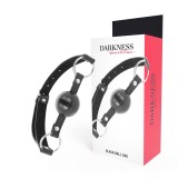 Darkness Bondage-Darkness Gag cu Minge Negru-Piele Ecologica