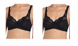 Set 2 sutiene fara armatura Sloggi Romance, negru, 90B - OUTLET