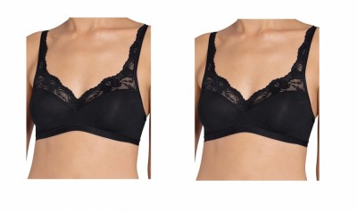 Set 2 sutiene fara armatura Sloggi Romance, negru, 90B - OUTLET foto