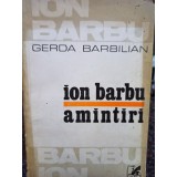 Gerda Barbilian - Ion Barbu amintiri (Editia: 1979)