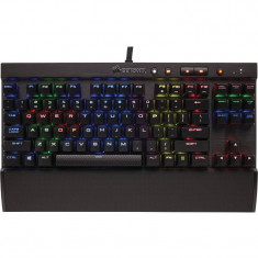 Tastatura gaming mecanica Corsair K65 LUX Compact RGB LED Cherry MX Red Layout US Black foto