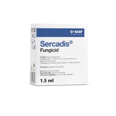 Fungicid SERCADIS - 1,5 ml, BASF, Vita de vie, Mar, Par, Sistemic foto