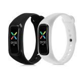Set 2 Curele pentru Oppo Band Sport, Kwmobile, Negru/Alb, Silicon, 57437.02