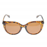 Ochelari de soare animal print si lentila rotunda