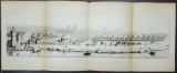 VUE PANORAMIQUE DU BOURG ET FAUBOURG SAINT - GERMAIN , GRAVURA de Ate . GUILLAUMOT PERE , SEC. XIX