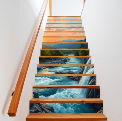 Sticker decorativ pentru scari interioare, print autoadeziv de inalta rezolutie, dimensine 200 x 124 cm, cod: AVX-STAIRS-06 FAVLine Selection foto