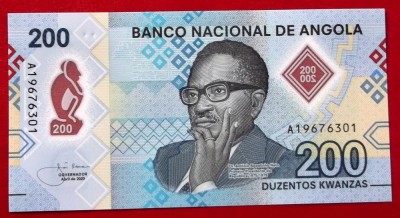 Angola 200 Kwanzas 2020 polimer UNC necirculata ** foto
