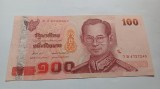 Thailan-100 Baht 2005 (nedatata; revers: Regele elibereaza sclavii)