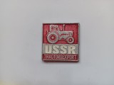 QW9 K 18 - Insigna - tematica industrie - USSR - TRACTOREXPORT, Romania de la 1950