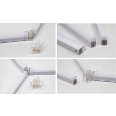 Conector Led Tub Tip T5 Drept V / L / Y / T / 071123-4