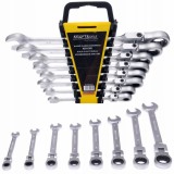 Set 8 chei cu clichet articulate 8-22mm 8bucati piese cap flexibil Cr-V (KD11302)