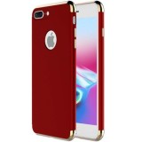 Husa iPhone 7 Plus GloMax 3in1 PerfectFit Rosie, Protectie Soc, Praf, Zgarieturi, Carcasa Policarbonat