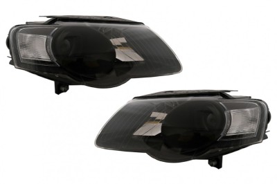 Faruri VW Passat B6 3C Limousine Variant (03.2005-2010) Negru Performance AutoTuning foto