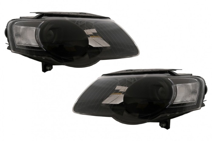 Faruri VW Passat B6 3C Limousine Variant (03.2005-2010) Negru Performance AutoTuning