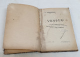 Carte veche de colectie anul 1922 - VERSURI - Ion Luca Caragiale