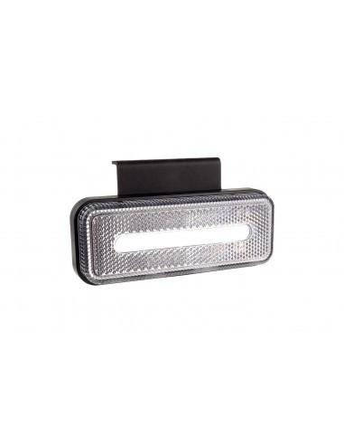 Lampa semnalizare led dreptunghiulara , alb 12-24V
